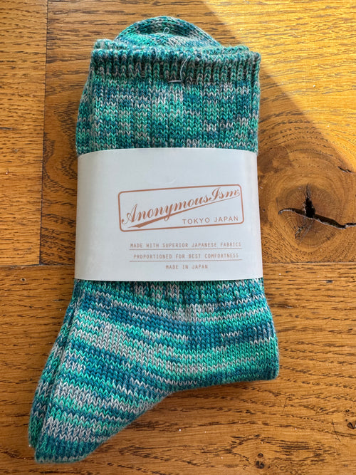 ANONYMOUS ISM - 3 Colour Socks - Blue