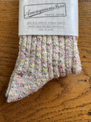 ANONYMOUS ISM - Homespun Art Yarn Socks - Pale Pinks