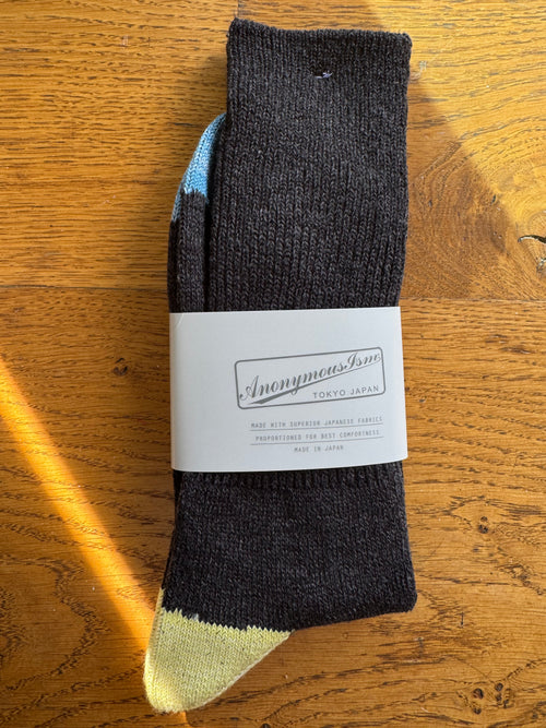 ANONYMOUS ISM - 2 Point Socks - Charcoal