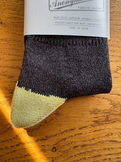 ANONYMOUS ISM - 2 Point Socks - Charcoal