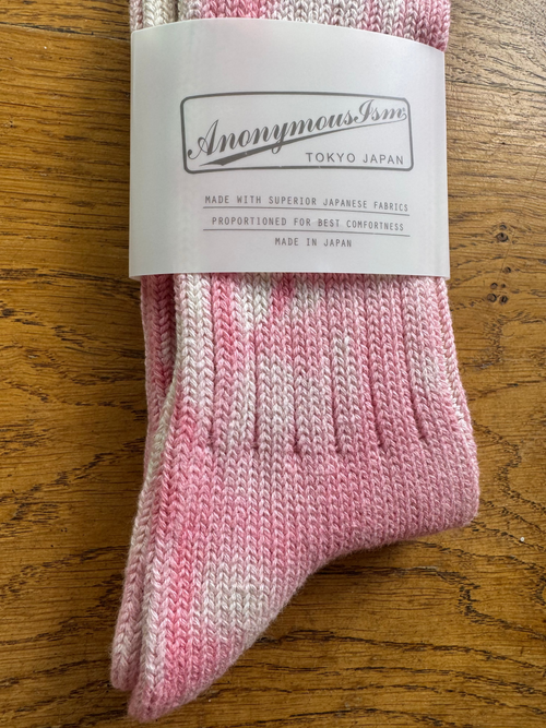 ANONYMOUS ISM - Uneven Dyed Socks - Pink