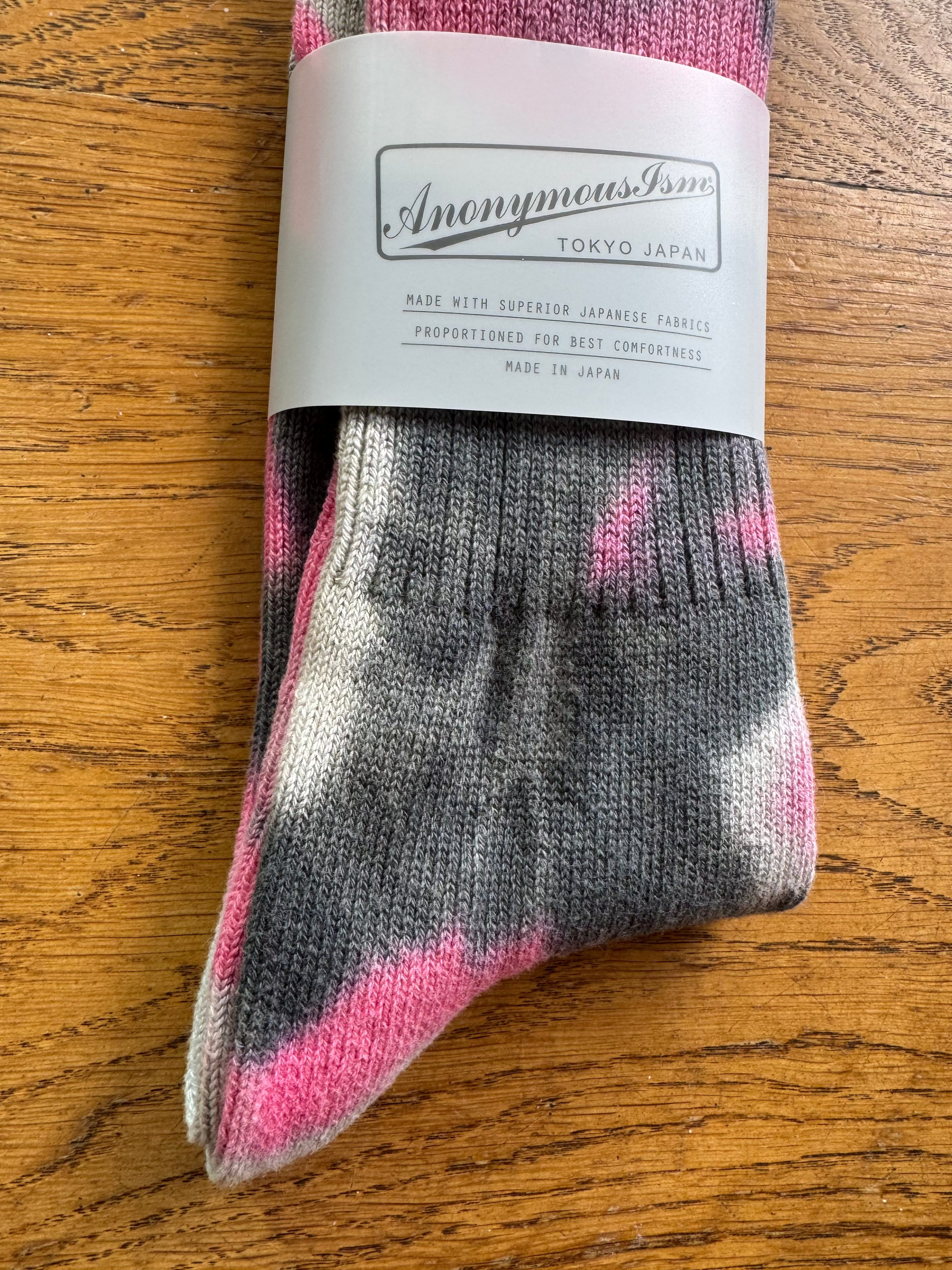 ANONYMOUS ISM - Tie Dye Socks - Pink