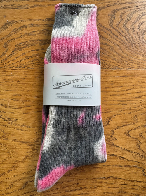 ANONYMOUS ISM - Tie Dye Socks - Pink
