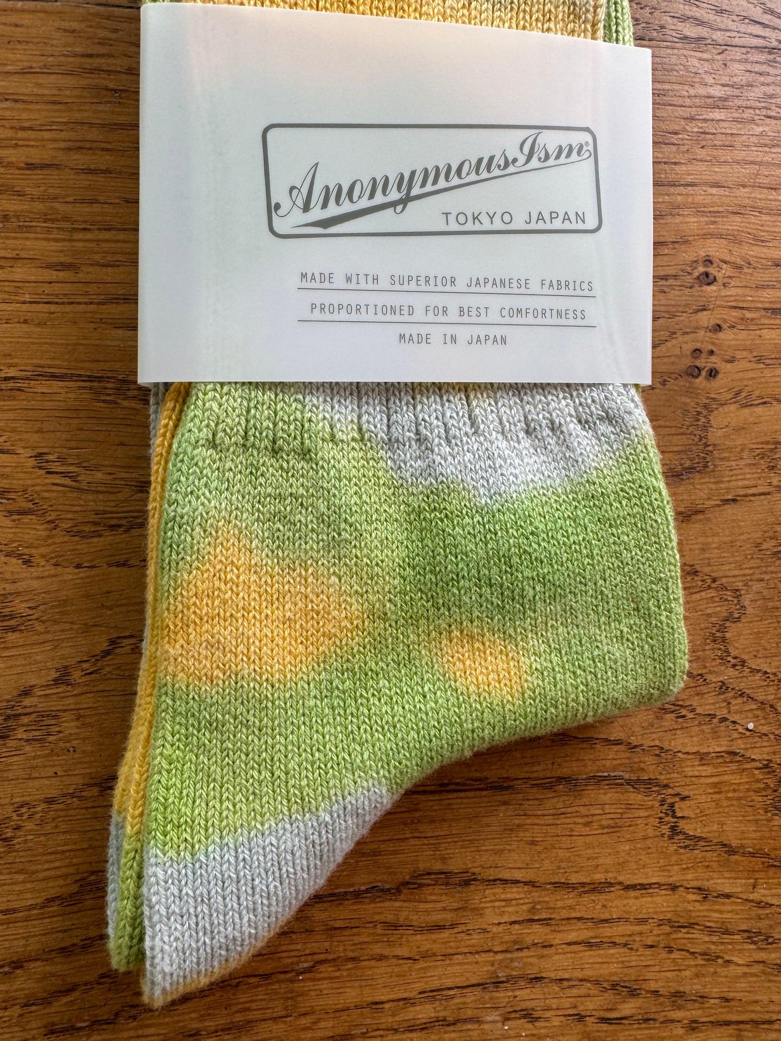 ANONYMOUS ISM - Tie Dye Socks - Yellow