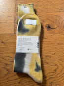 ANONYMOUS ISM - Tie Dye Socks - Charcoal/ Yellow