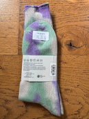 ANONYMOUS ISM - Tie Dye Socks - Mint/ Purple