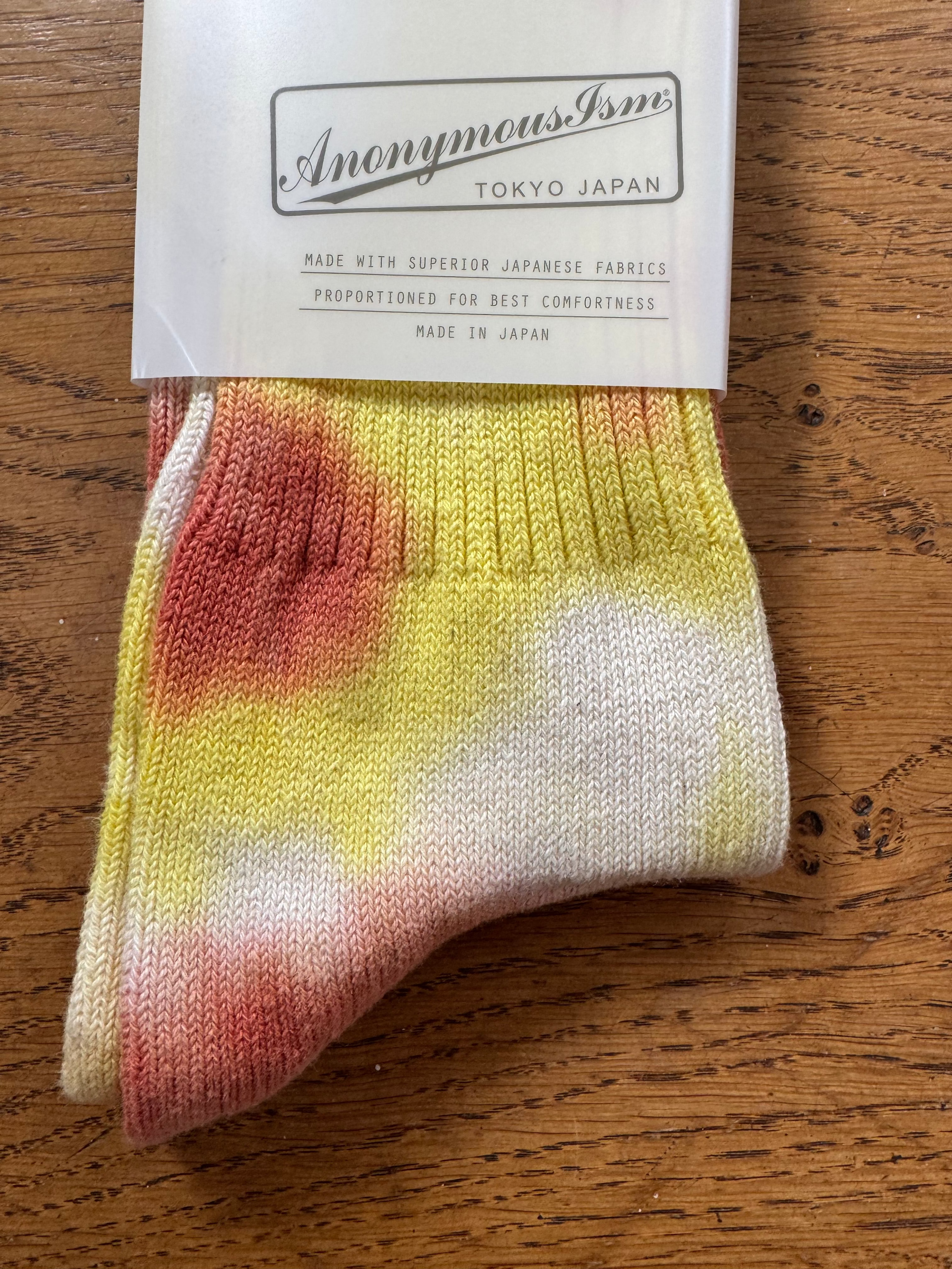 ANONYMOUS ISM - Tie Dye Socks - Orange