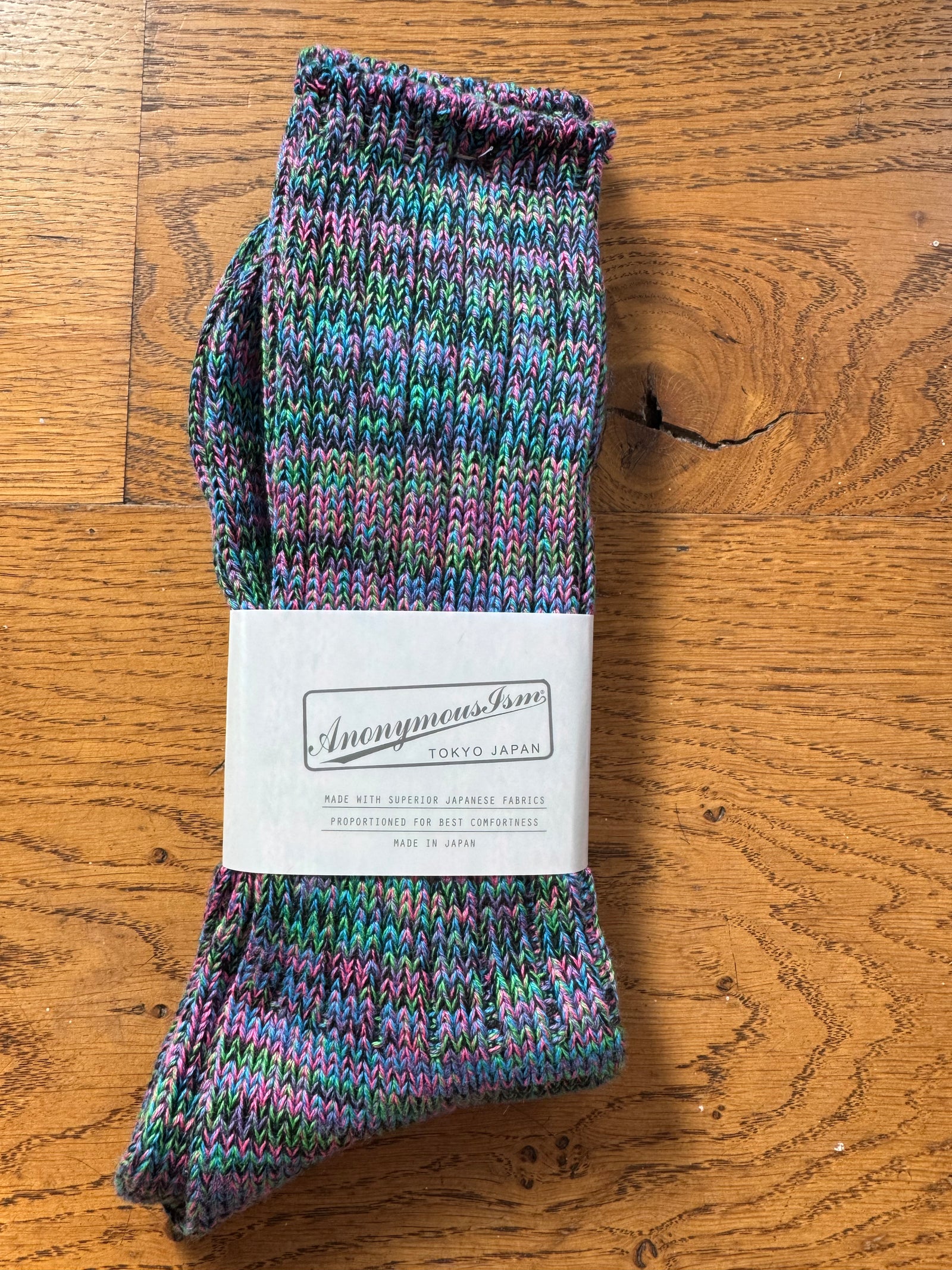 ANONYMOUS ISM - 5 Colour Mix Socks - Multi Blues
