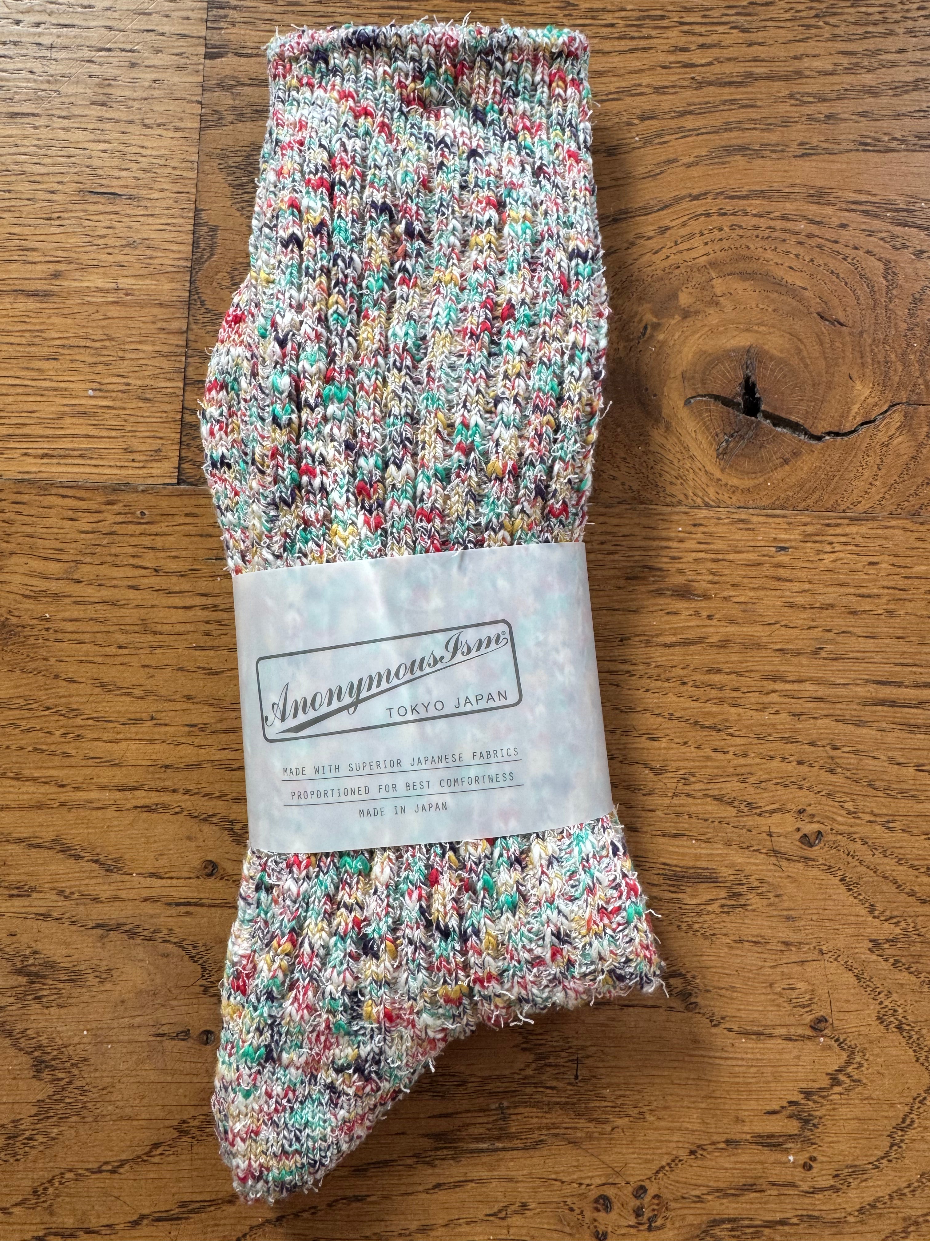 ANONYMOUS ISM - Homespun Art Yarn Socks - Multi