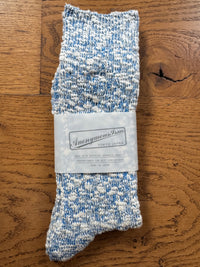 ANONYMOUS ISM - Light Slub Socks - Blue