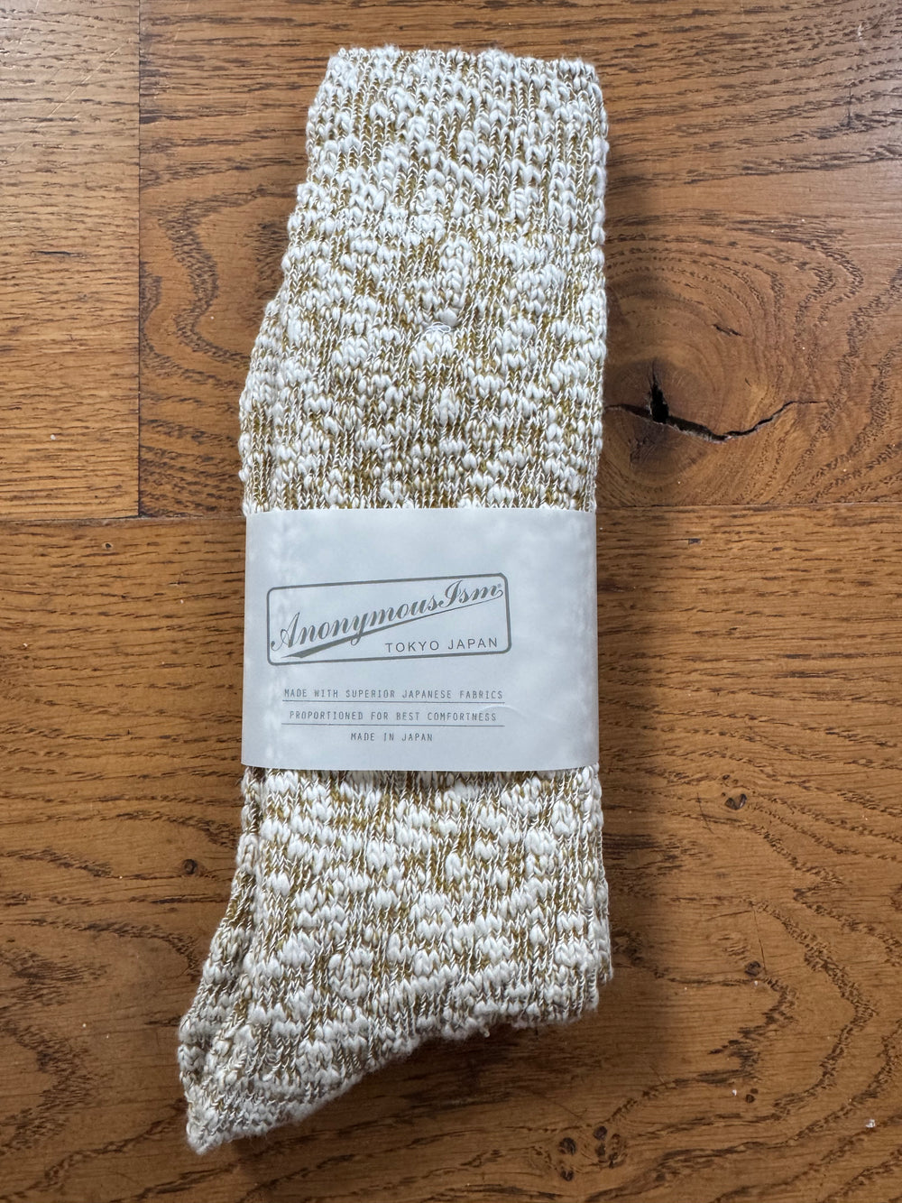 ANONYMOUS ISM - Light Slub Socks - Khaki