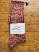 ANONYMOUS ISM - 5 Colour Mix Socks - Brick Red