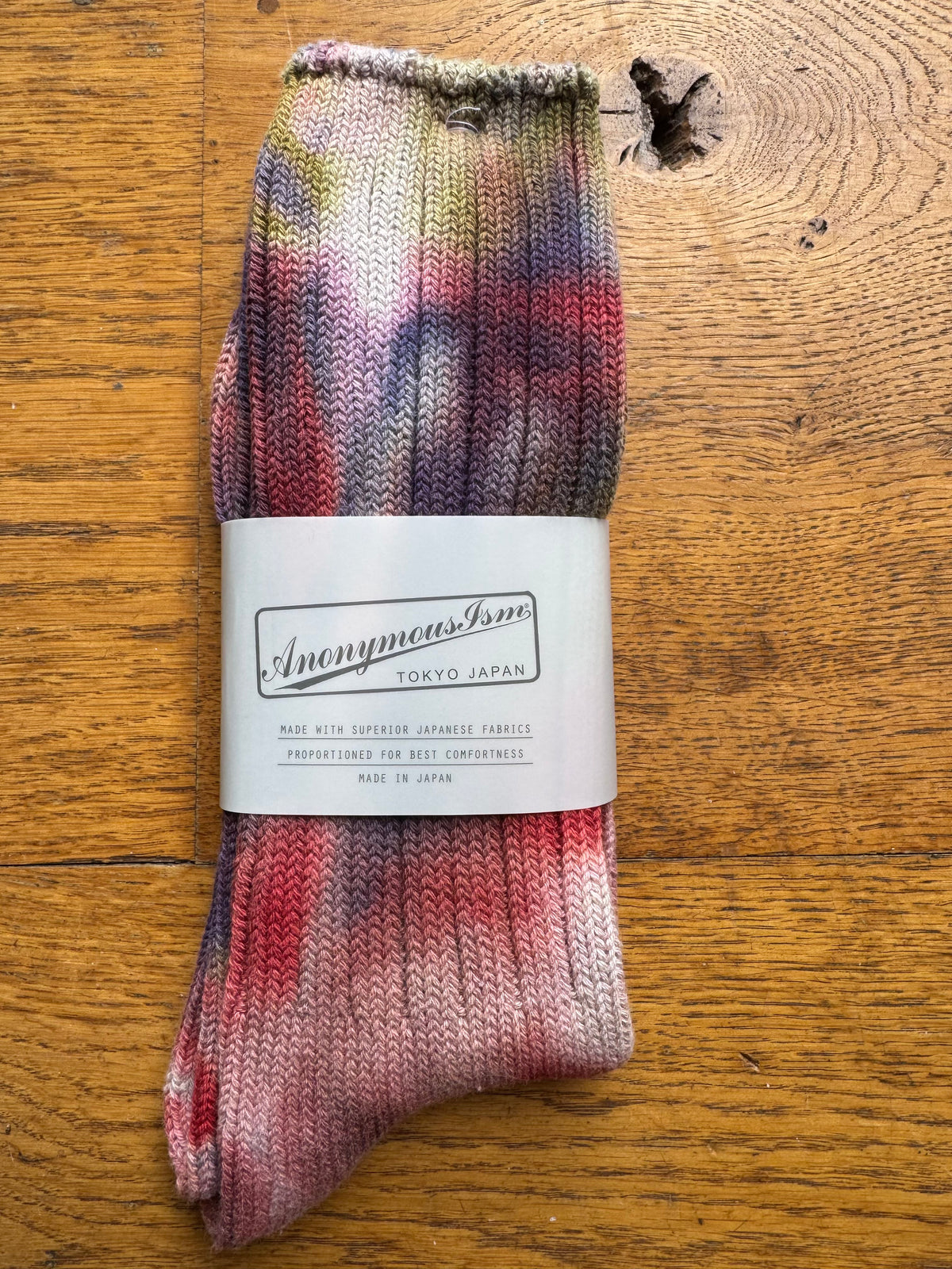 ANONYMOUS ISM - Scatter Dye Socks - Deep Violet
