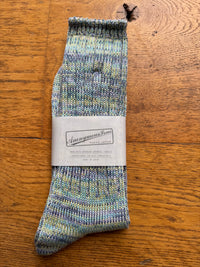 ANONYMOUS ISM - 5 Colour Mix Socks - Aqua Blue