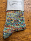 ANONYMOUS ISM - 5 Colour Mix Socks - Multi Greens