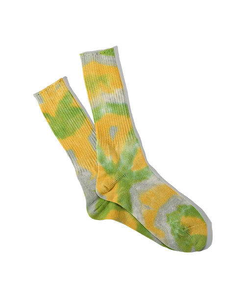 ANONYMOUS ISM - Tie Dye Socks - Yellow