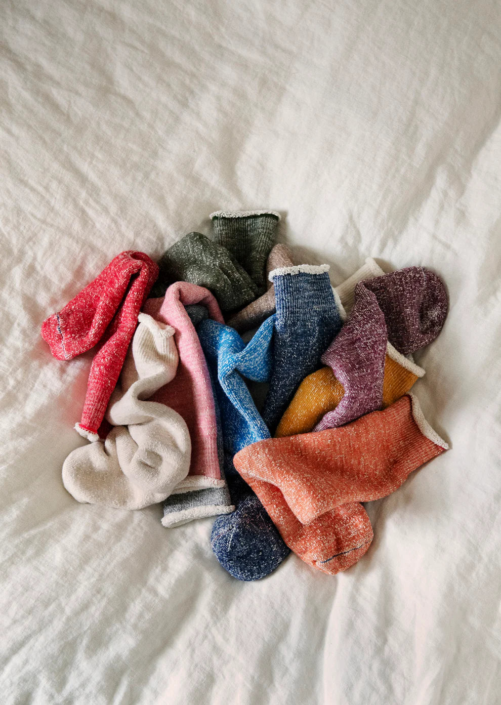 ROTOTO - Double Face Thick Socks - Light Pink