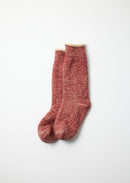 ROTOTO - Double Face Thick Socks - Dark Red/ Brown