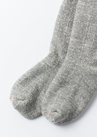 ROTOTO - Double Face Thick Socks - Marl Grey