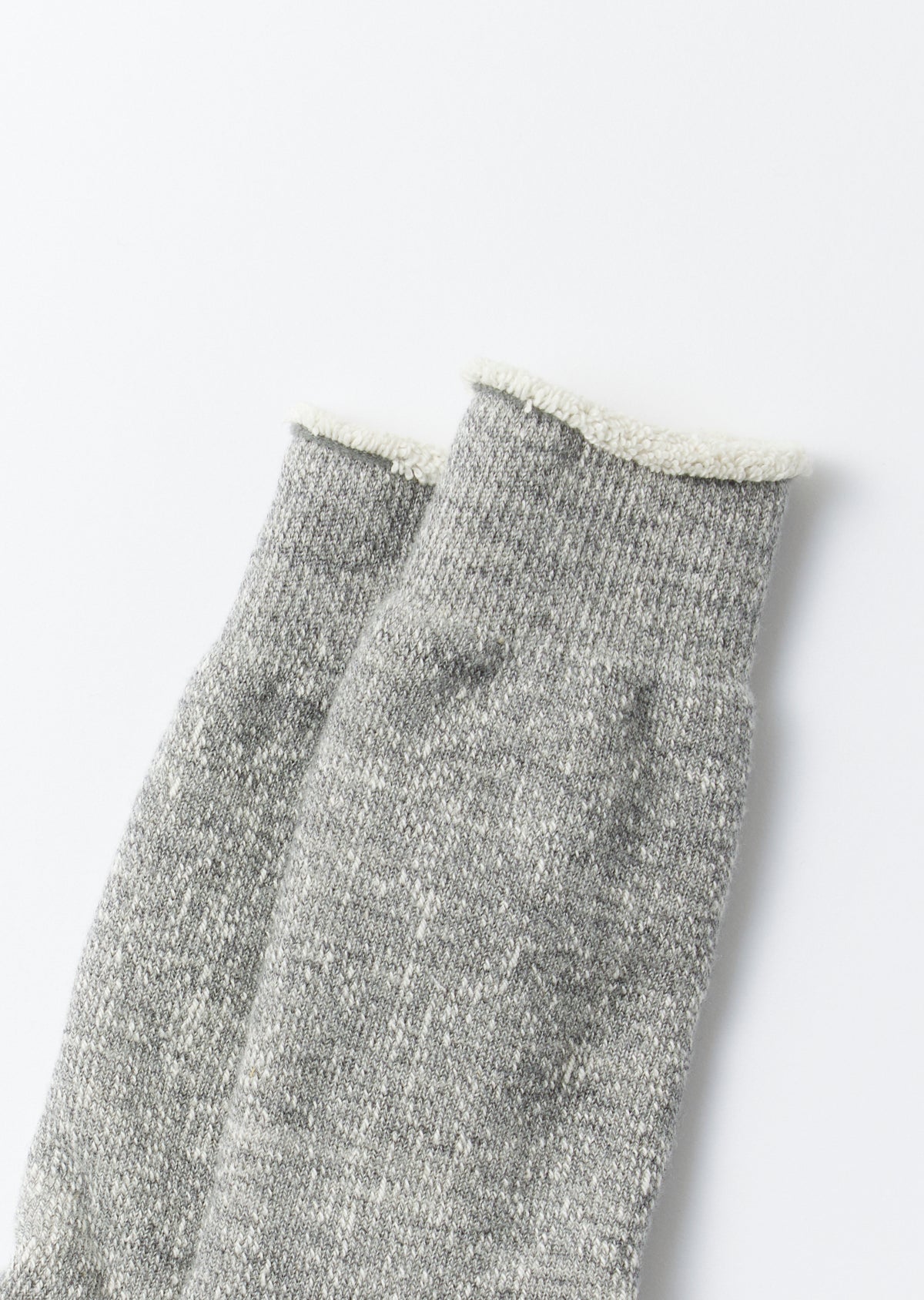 ROTOTO - Double Face Thick Socks - Marl Grey