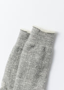 ROTOTO - Double Face Thick Socks - Marl Grey