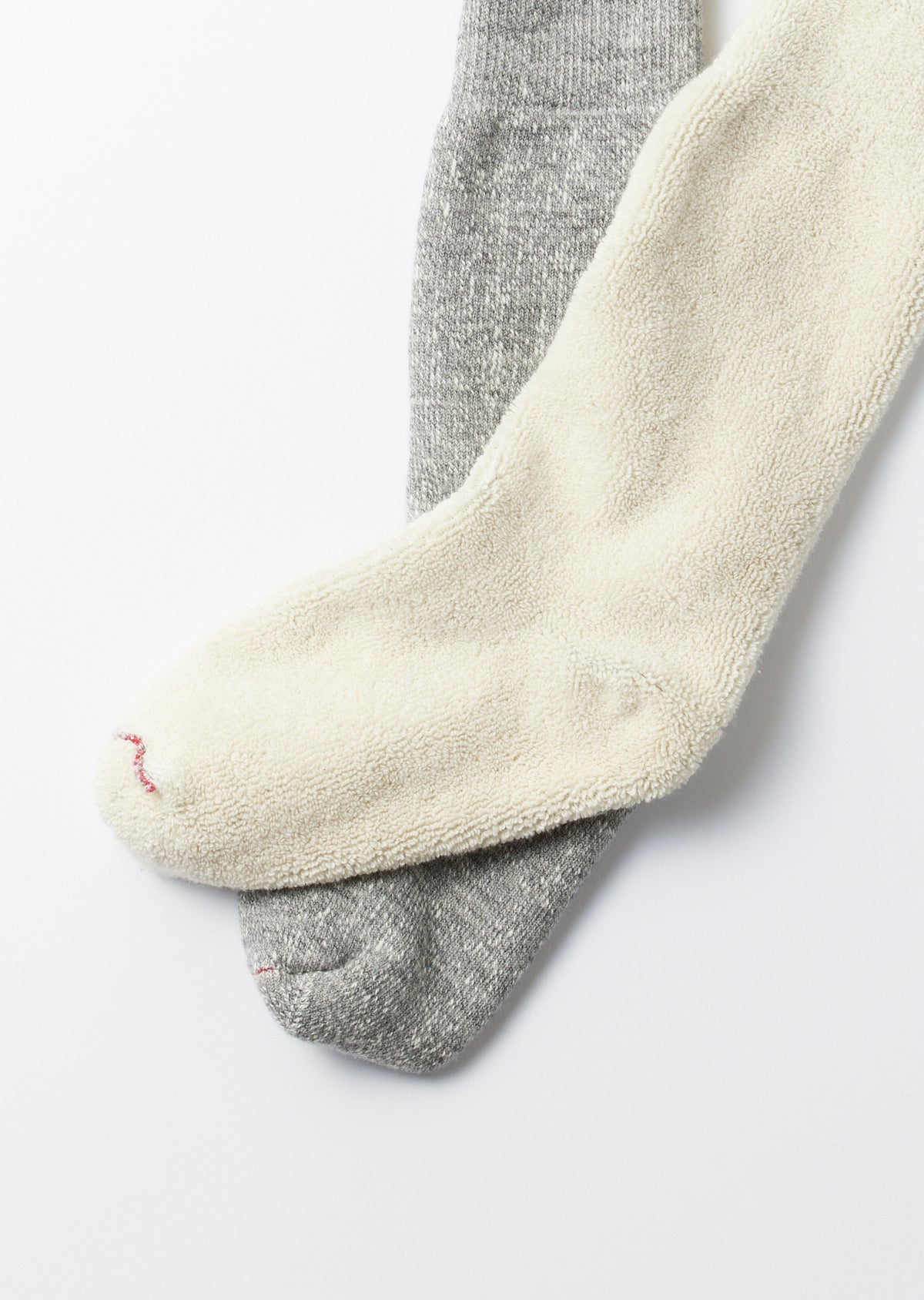 ROTOTO - Double Face Thick Socks - Marl Grey