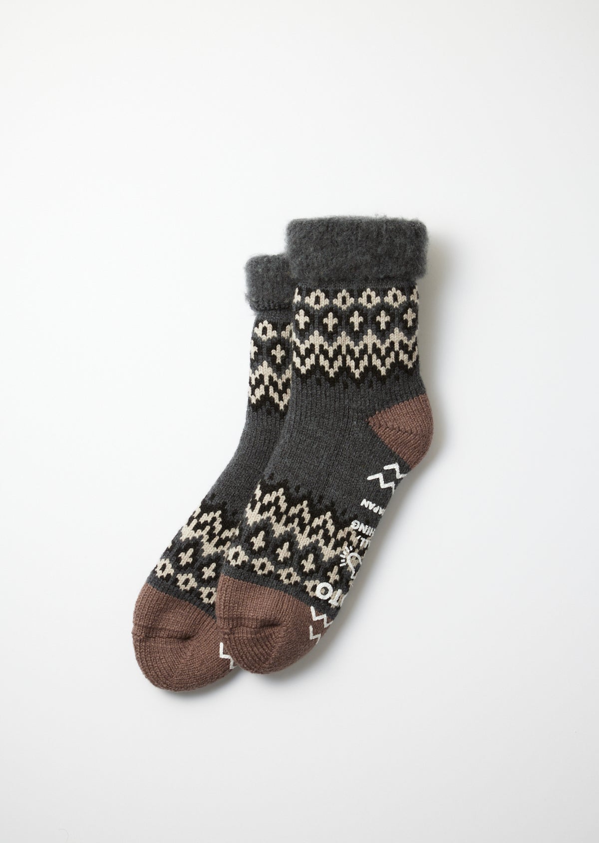 ROTOTO - Comfy Room Nordic  'Indoor Socks' - Charcoal