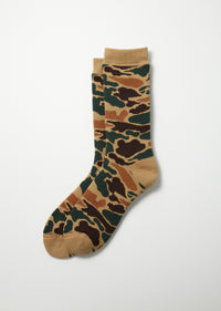 ROTOTO - Pile Camo Sock - Khaki