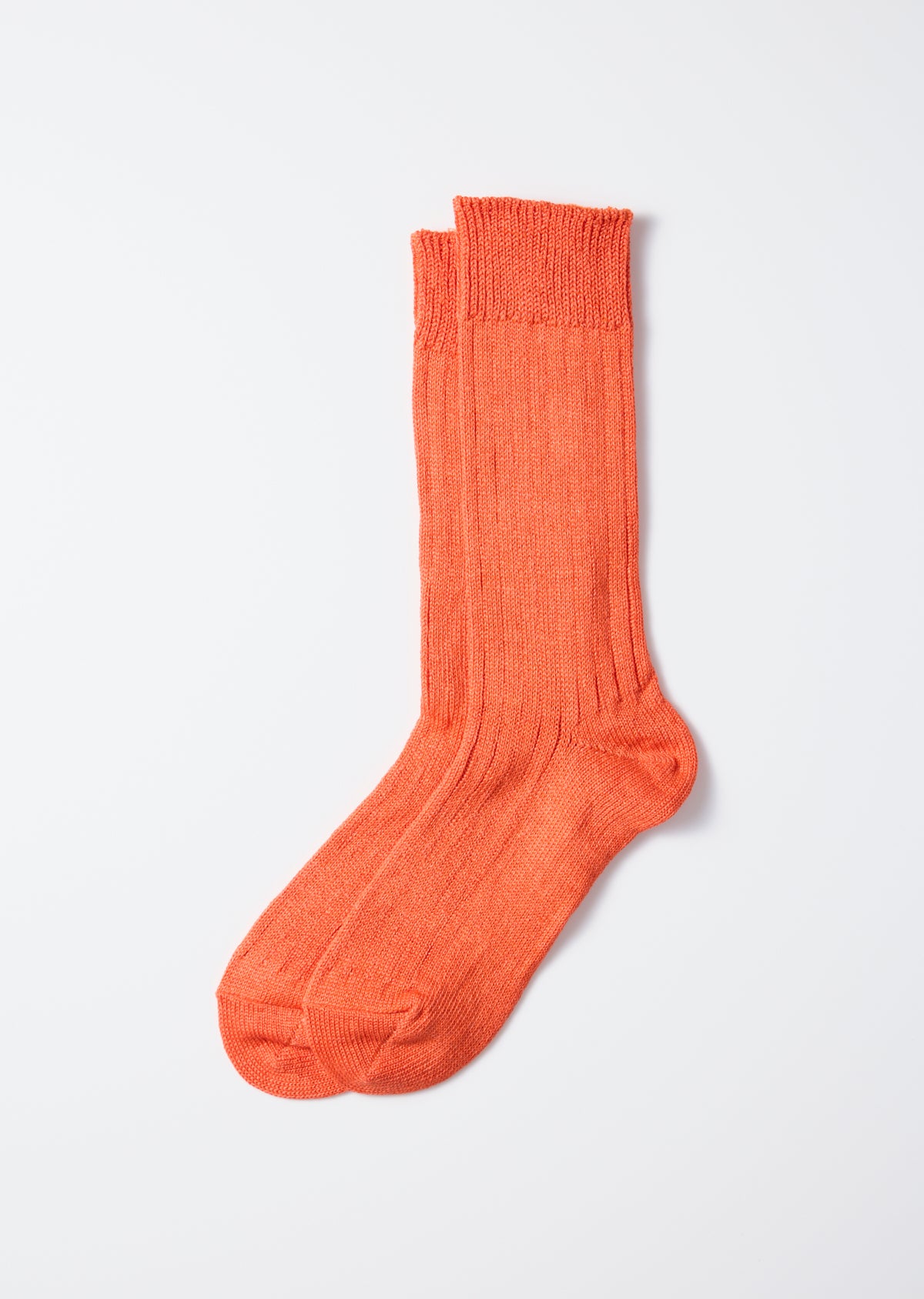 ROTOTO - Linen Cotton Sock - Orange/ Red