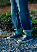 ROTOTO - Linen Cotton Sock - Aqua Green