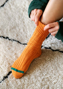 ROTOTO - Chunky Rib Socks - Orange Peel