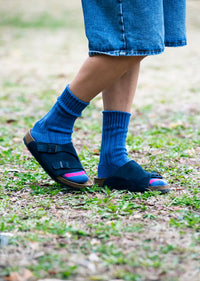 ROTOTO - Chunky Rib Socks - Smart Blue