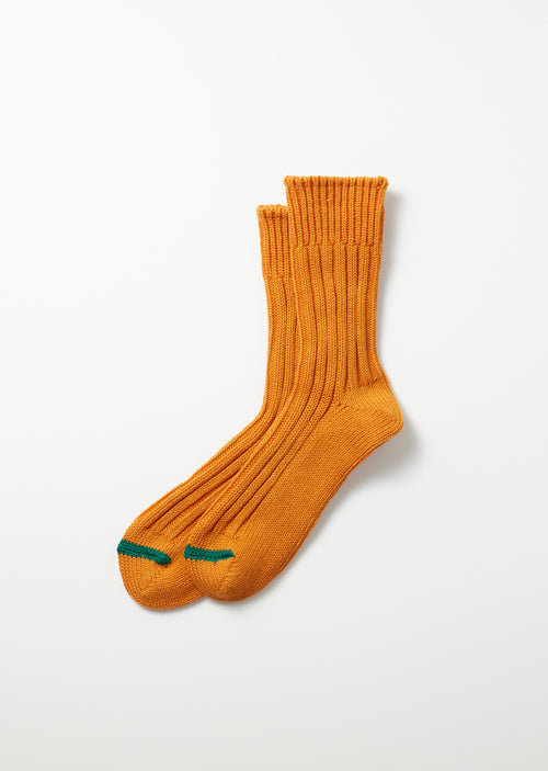 ROTOTO - Chunky Rib Socks - Orange Peel