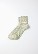 ROTOTO - Cotton Slub Stripe Sock - Green