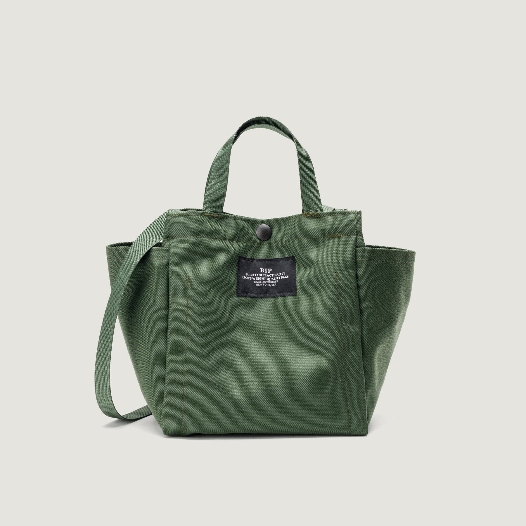 Bags in Progress - Small Side Pocket Tote - Olive