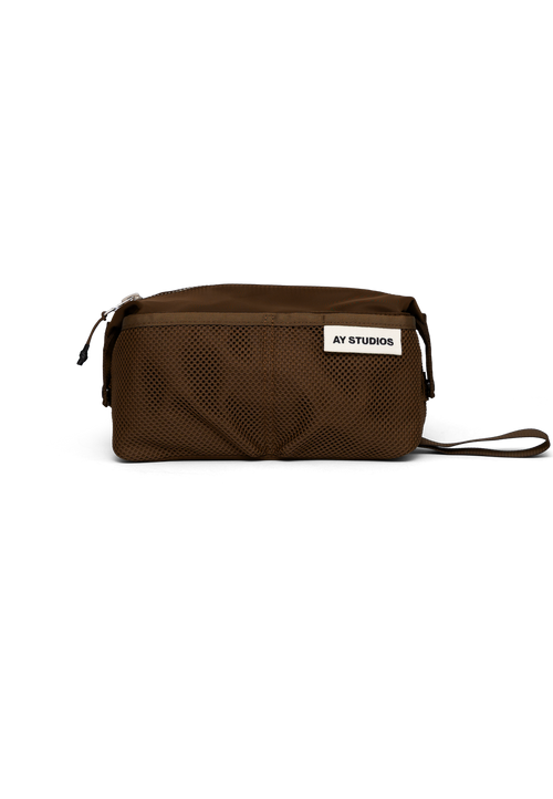 AY Studios - Wash Bag - Dark Brown