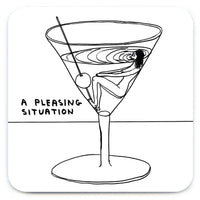 David Shrigley - 'A Pleasing Situation' Coaster
