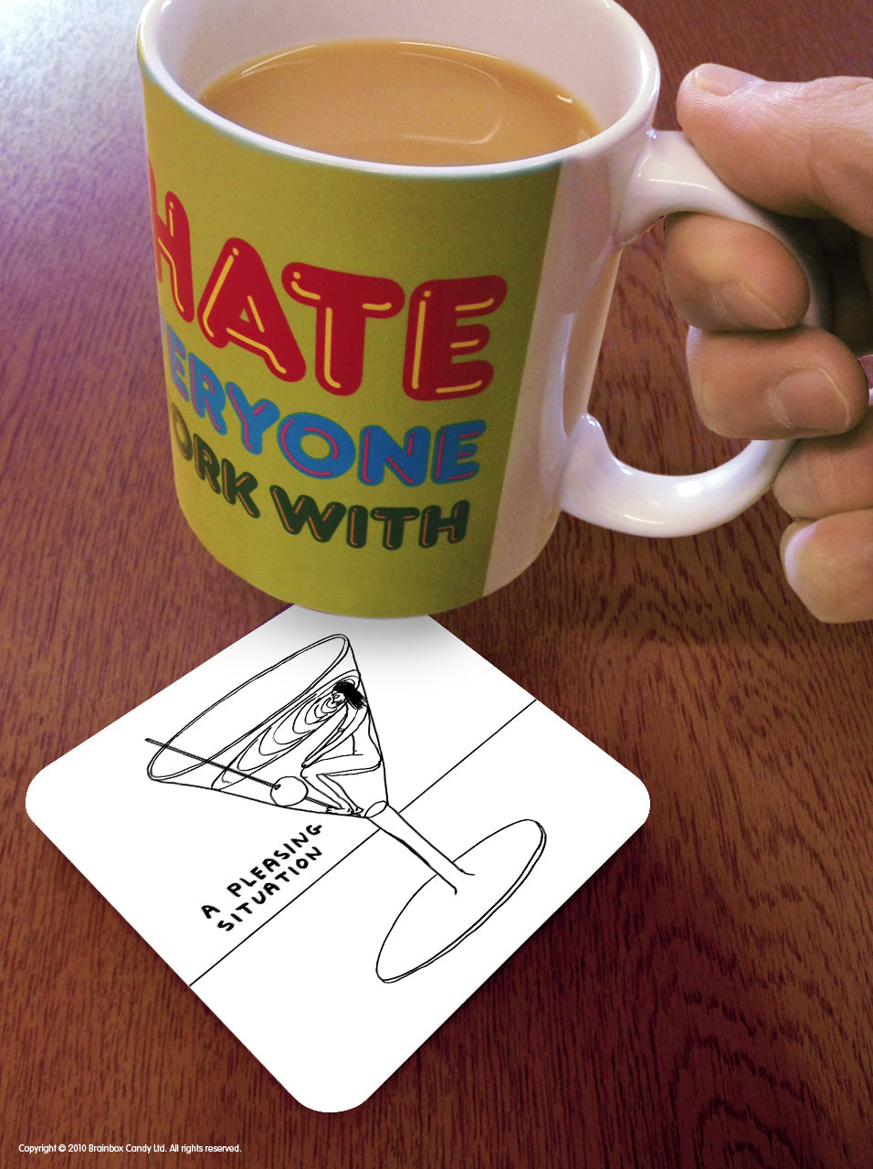 David Shrigley - 'A Pleasing Situation' Coaster