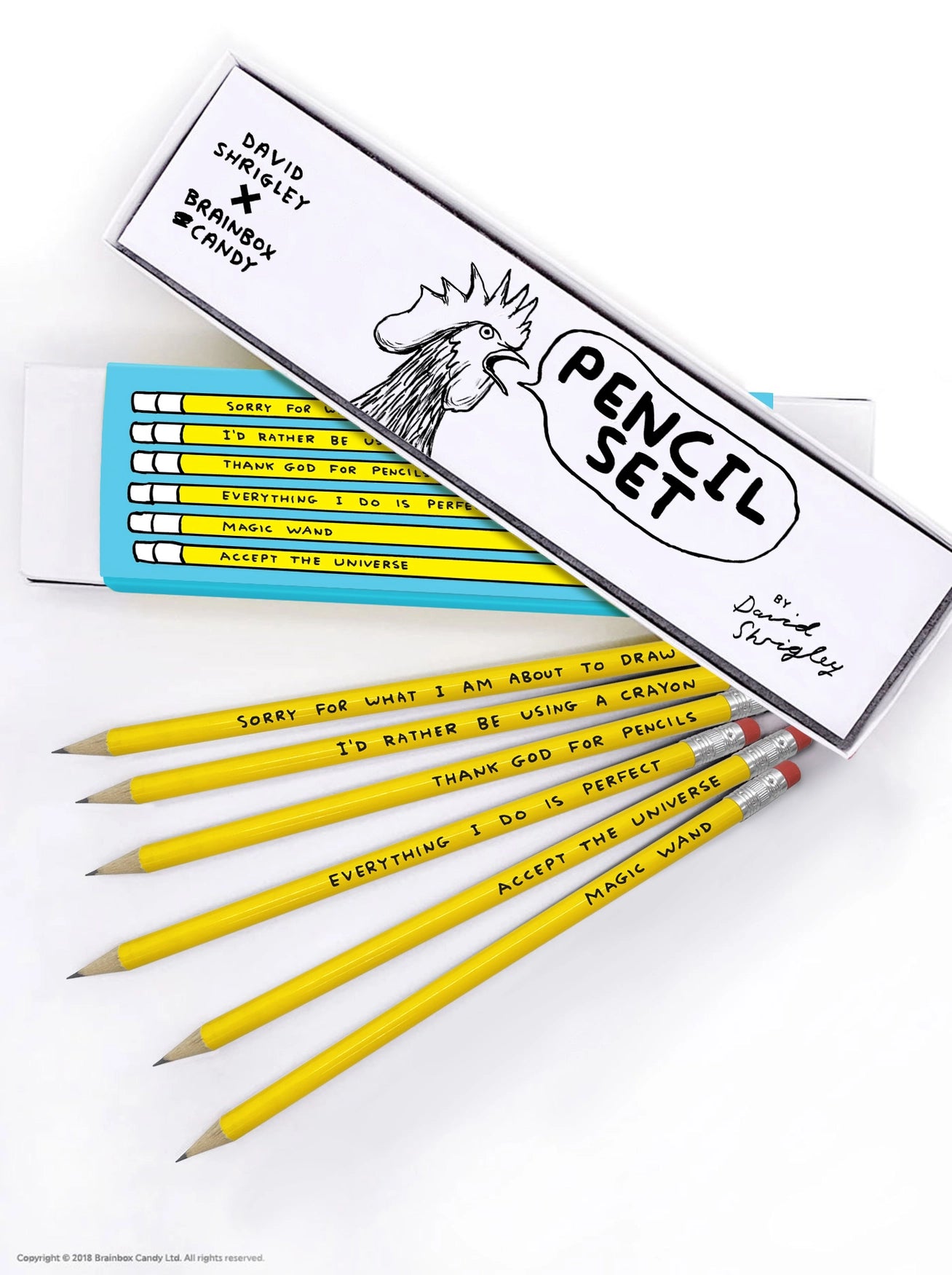 David Shrigley - 'Funny' Pencil Set 3