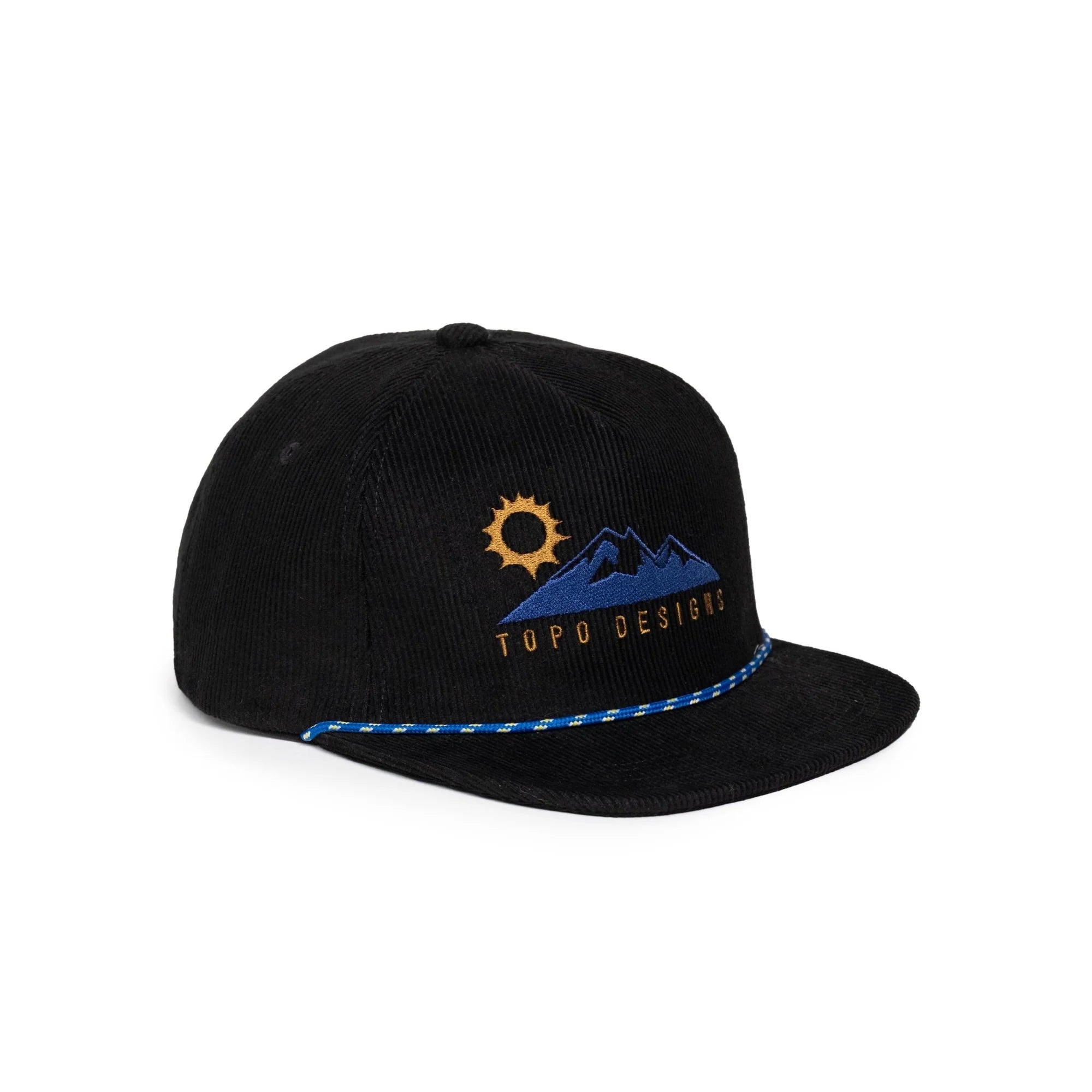 TOPO Designs Corduroy Trucker Hat - Alpine View Black