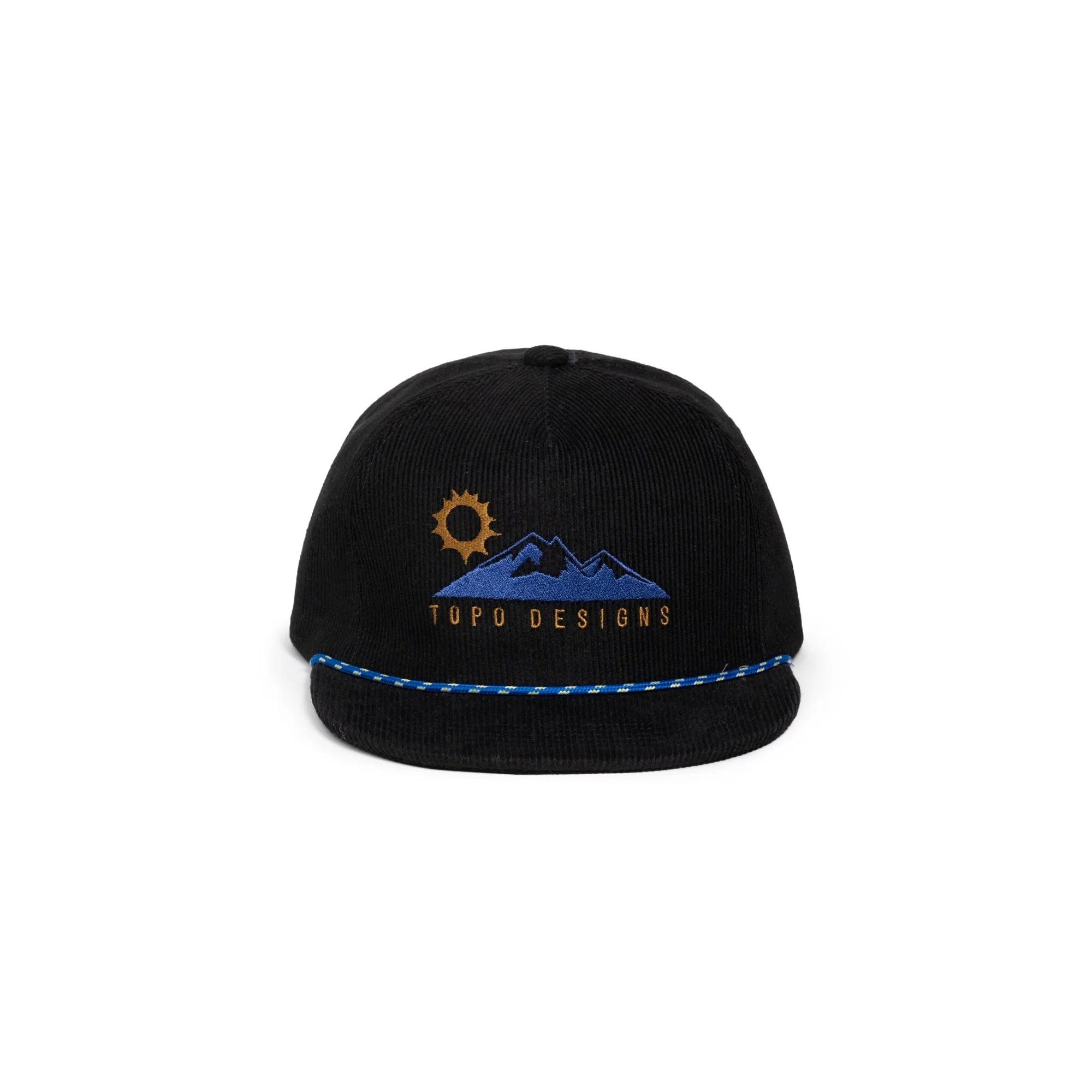 TOPO Designs Corduroy Trucker Hat - Alpine View Black