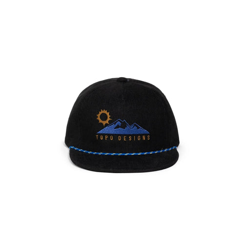 TOPO Designs Corduroy Trucker Hat - Alpine View Black
