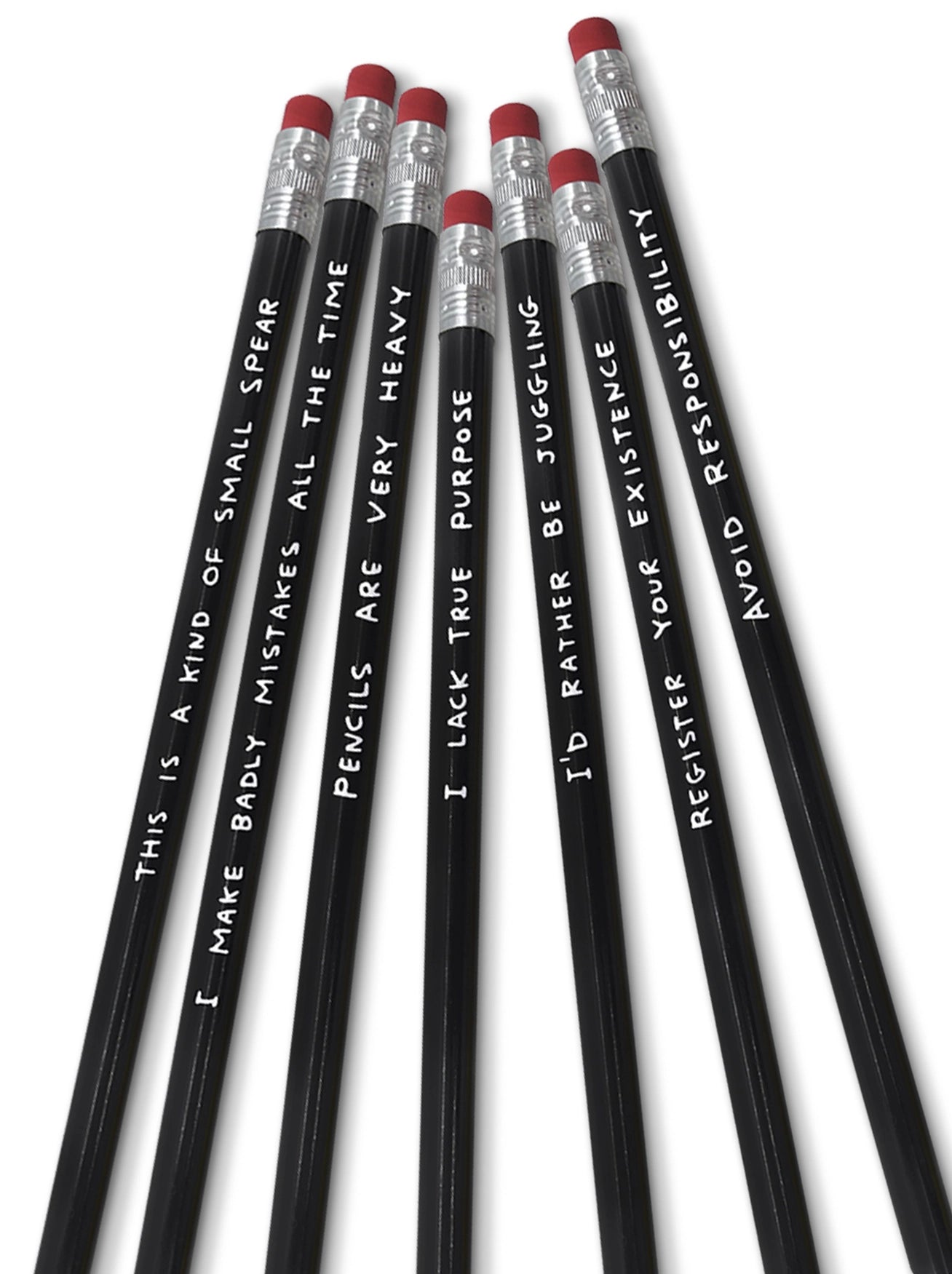 David Shrigley - 'Funny' Pencil Set 2