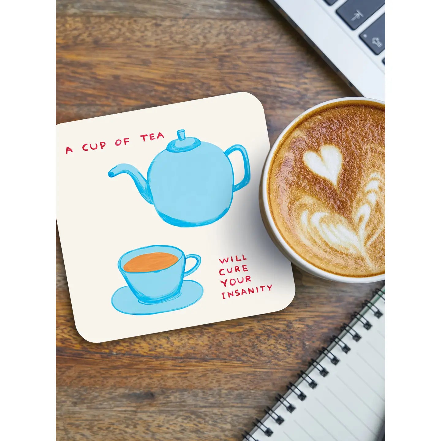 David Shrigley - 'Cure Your Insanity' Coaster