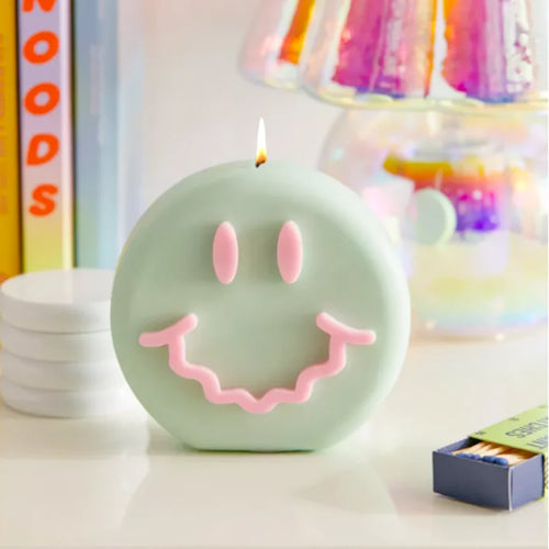 WAVEY CASA - GET WAVEY Candle - Green & Pink