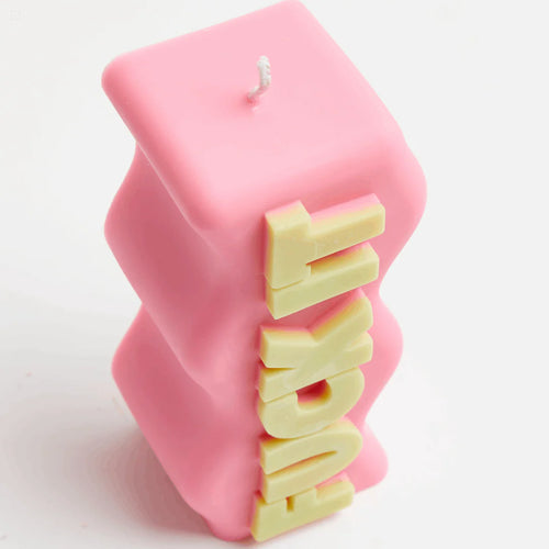 WAVEY CASA - FUCK IT Candle - Pink & Green