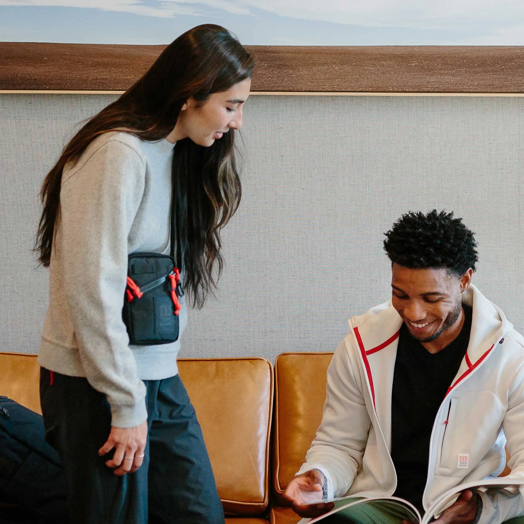 TOPO Designs - Mini Shoulder Bag - Bone White/ Beetle