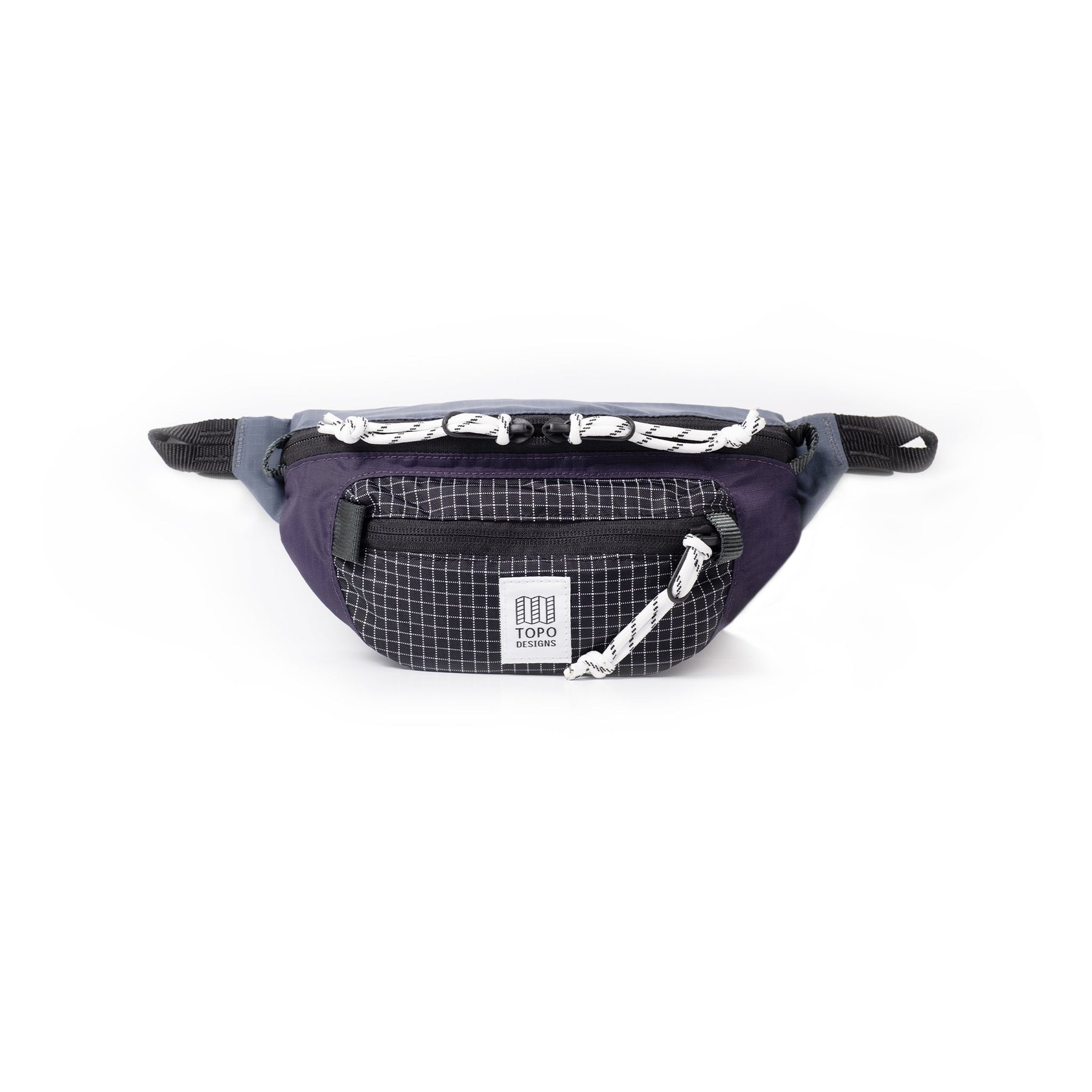 TOPO Designs Mountain Waist Pack - Purple/ Grid