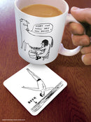 David Shrigley - 'Beer Diver' Coaster