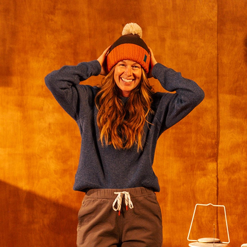 TOPO Designs - Bobble Beanie - Clay & Chocolate